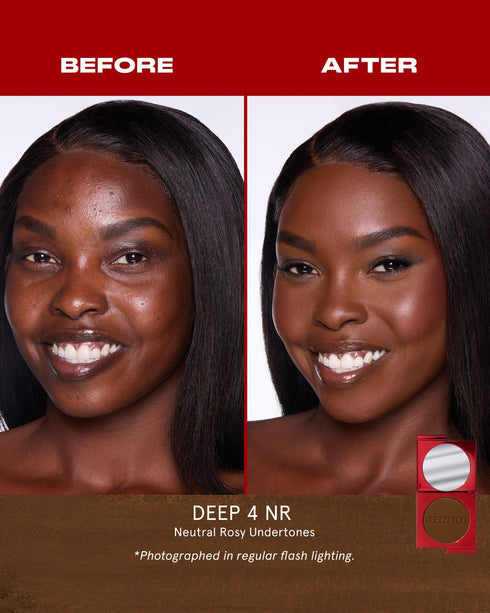 Deep 4 NR - Turn Up the Base Versatile Powder Foundation - GLAM MODA